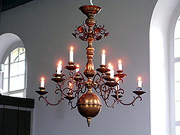 Der Kronleuchter der Kirche Zühlsdorf